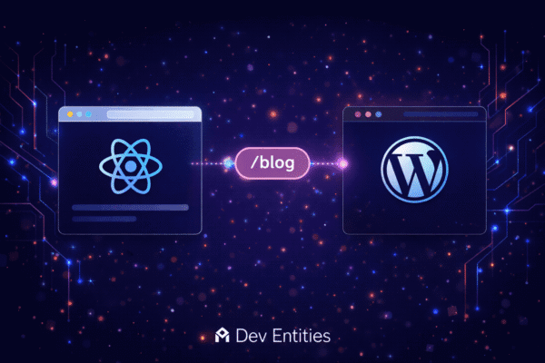 WordPress blog on React architecture using /blog