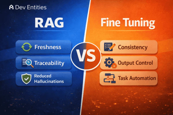 RAG vs fine tuning comparison for internal knowledge bases