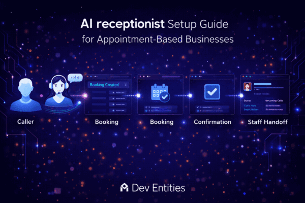 AI receptionist setup guide performance dashboard