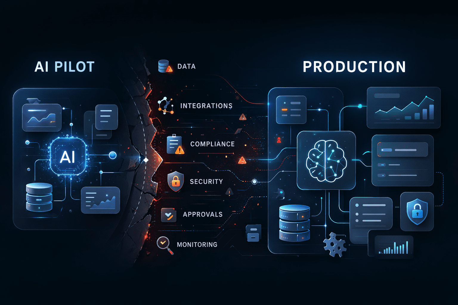 AI pilot to production challenges in enterprise AI rollout